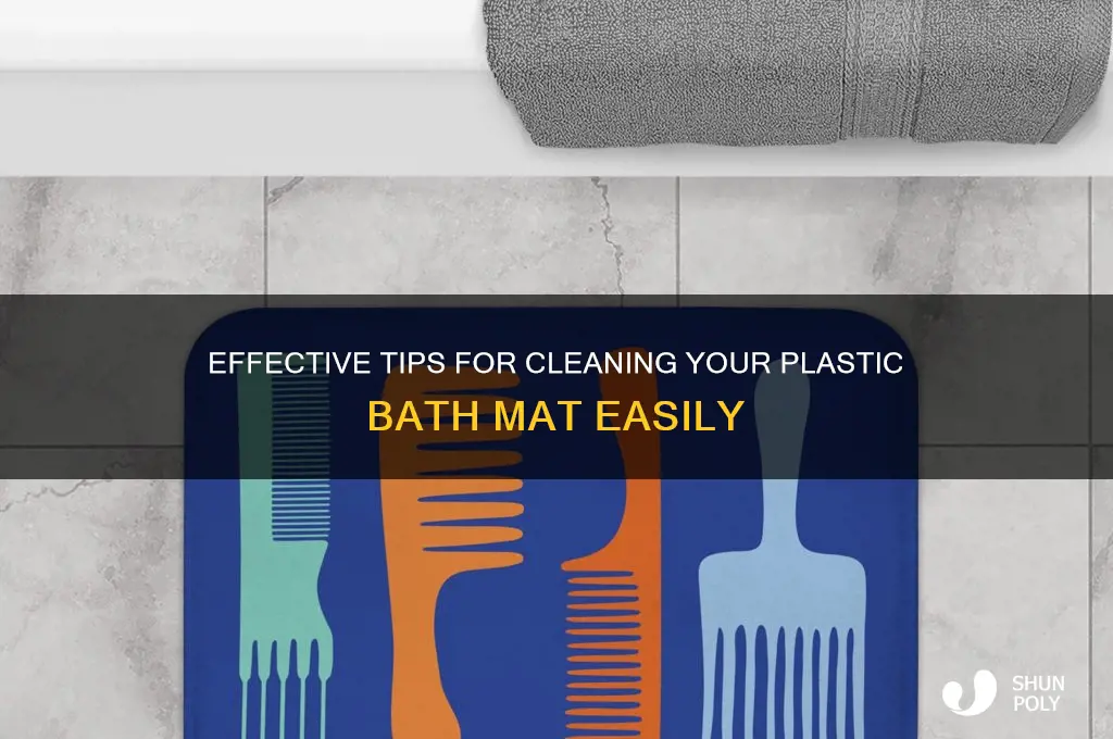 how to get a plastic bath mat clean