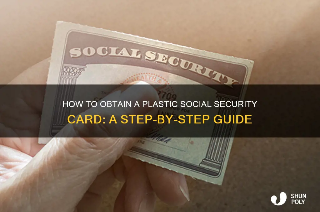 how to get a plastic social security card