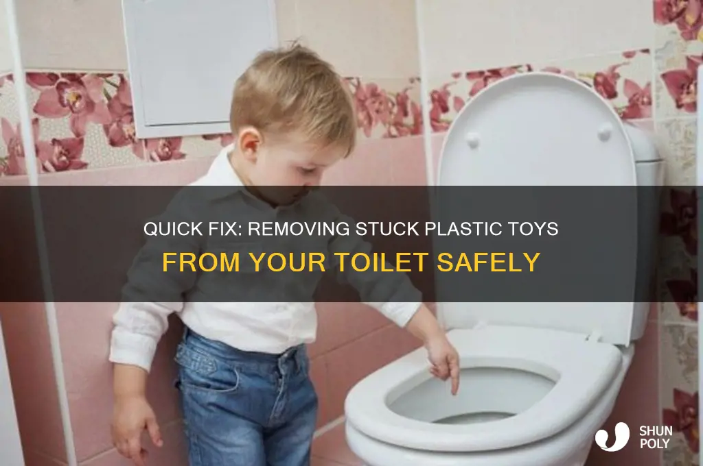 how to get a plastic toy out of the toilet