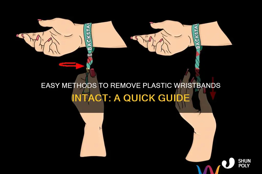 how to get a plastic wristband off without breaking it