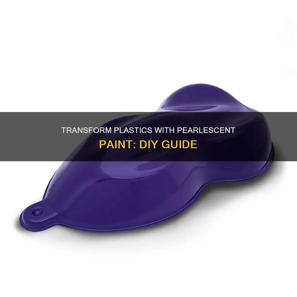 how to get a purlecent paint on plastic