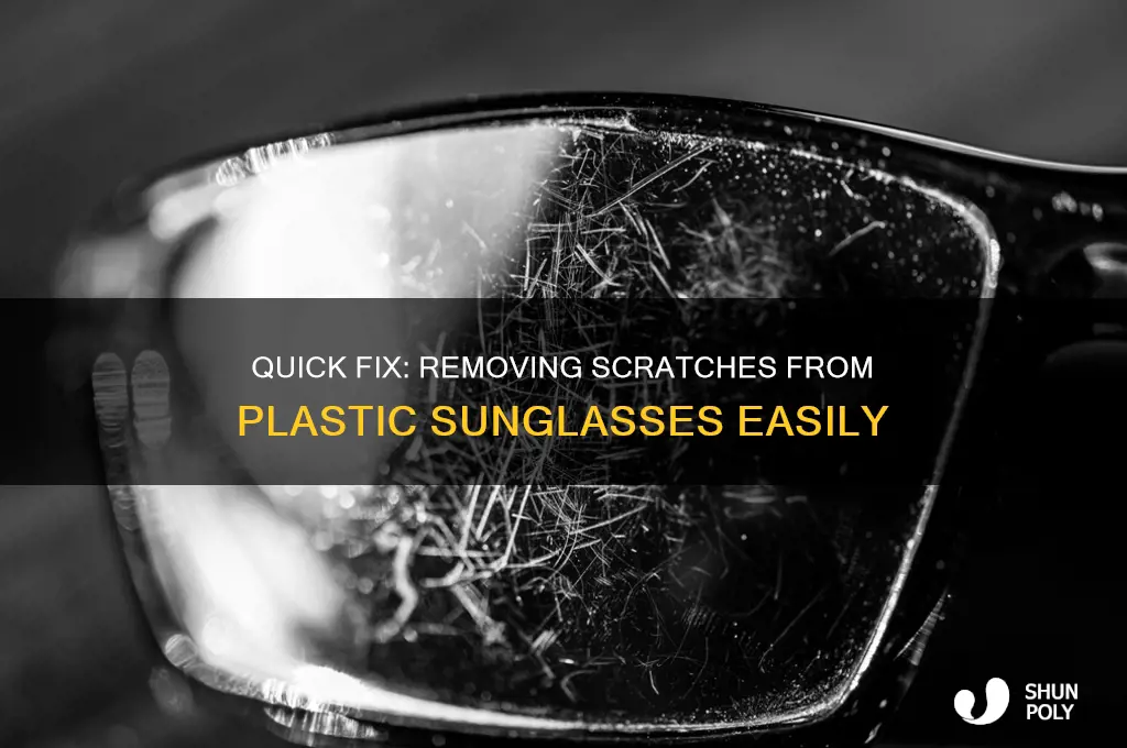 how to get a scratch off plastic sunglasses