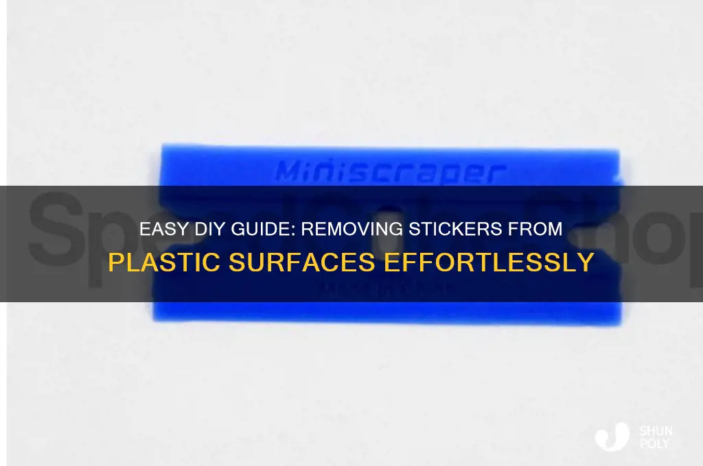 how to get a sticker of plastic