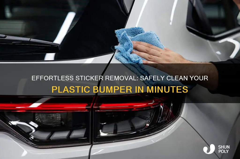 how to get a sticker off a plastic bumper