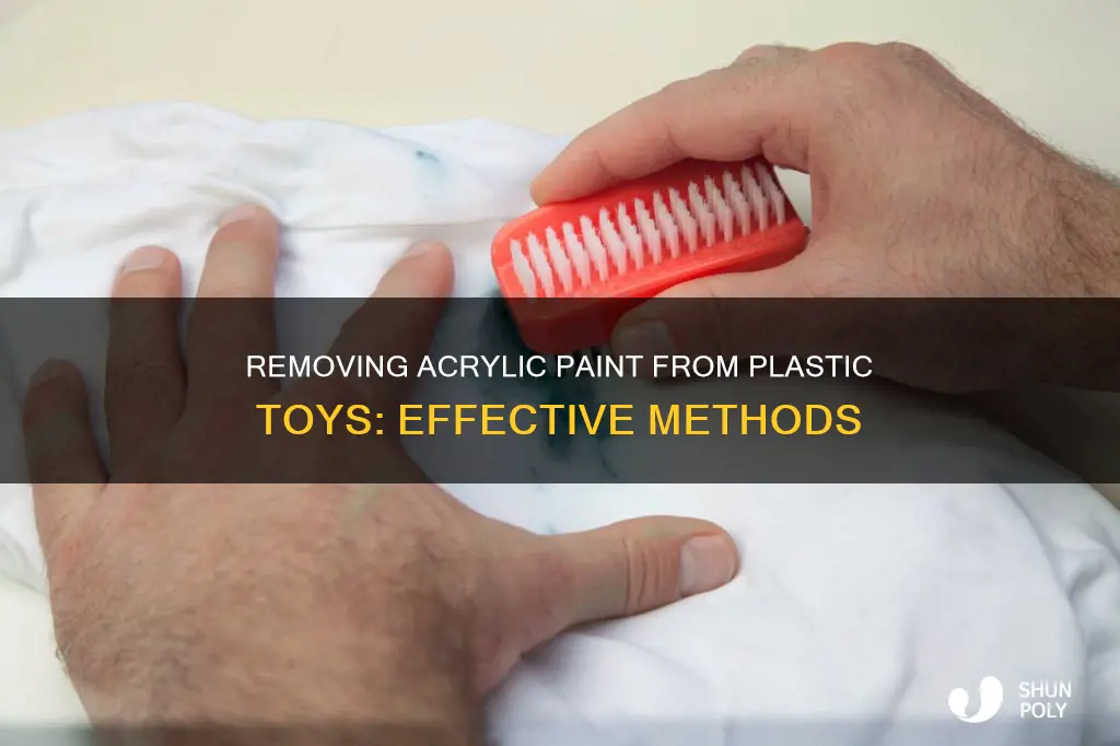 how to get acrylic paint off of plastic toys