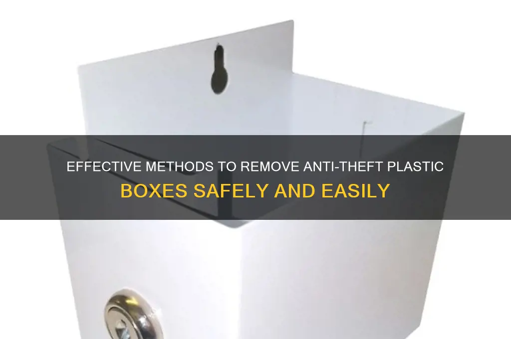 how to get anti theft plastic boxs off