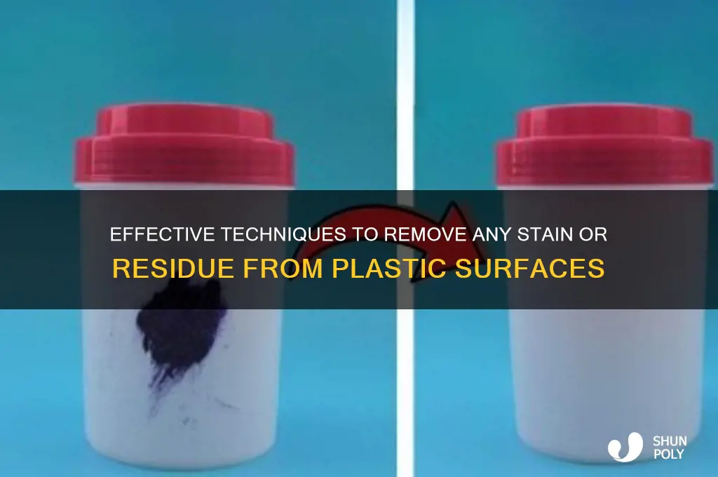 how to get anything off of plastic