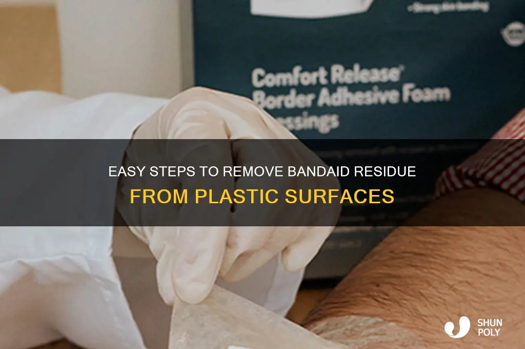 how to get bandaid off plastic