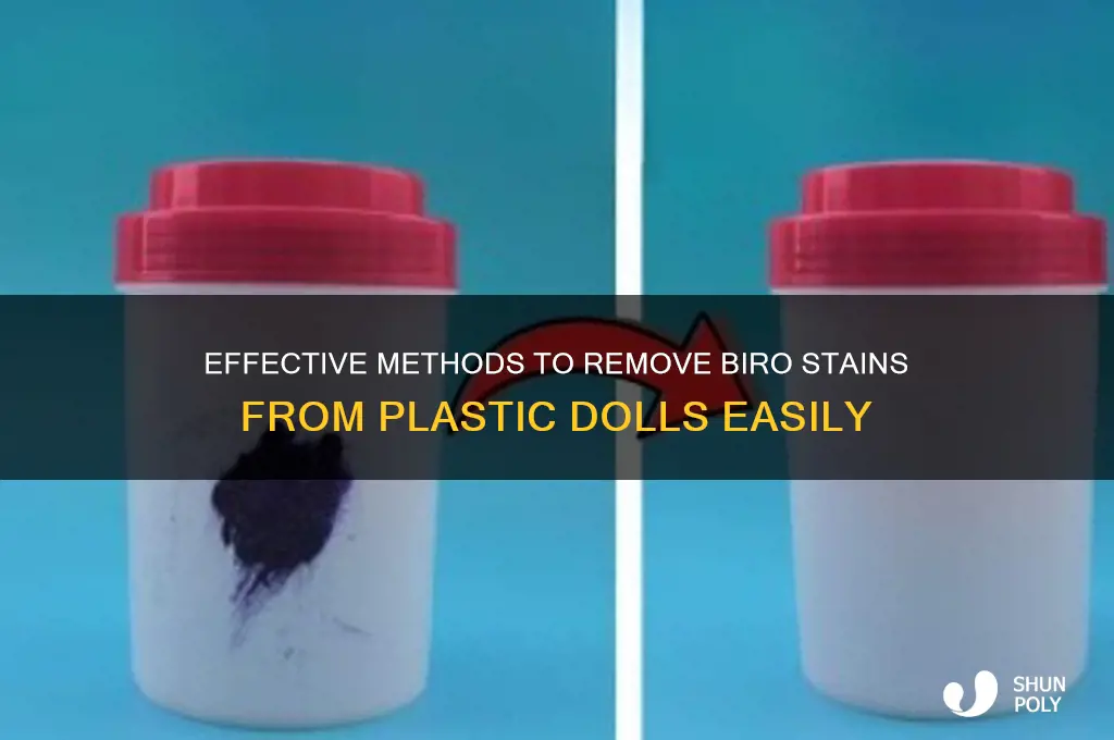 how to get biro off plastic doll