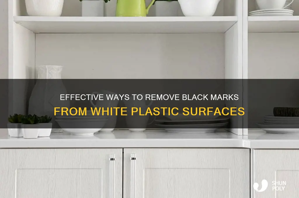 how to get black mark out of white plastic