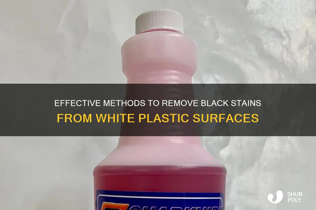 how to get black out of white plastic