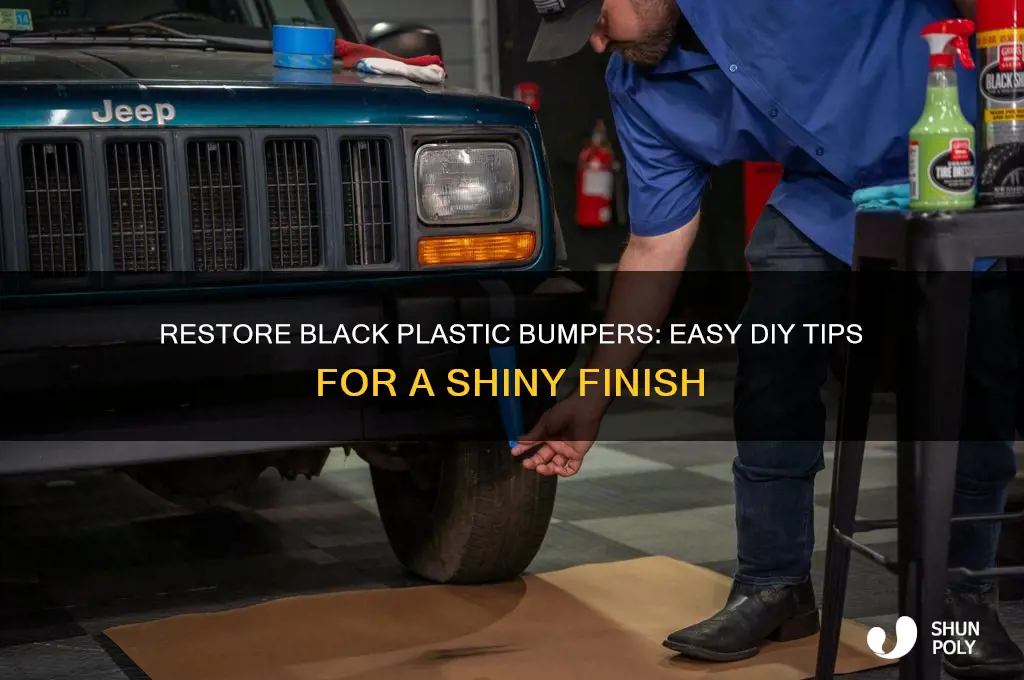 how to get black plastic bumpers back to black