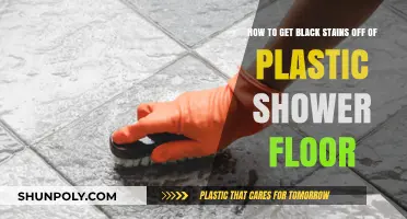 Effective Ways to Remove Black Stains from Plastic Shower Floors