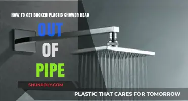 Fixing a Stuck Shower Head: Removing Broken Plastic from Pipe