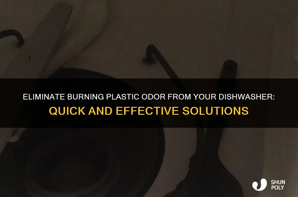 how to get burning plastic smell out of dishwasher