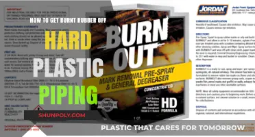 Effective Methods to Remove Burnt Rubber from Hard Plastic Piping