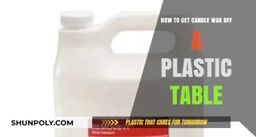 Easy Steps to Remove Candle Wax from Plastic Tables