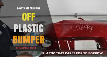 Effective Methods to Remove Car Paint from Plastic Bumpers Easily