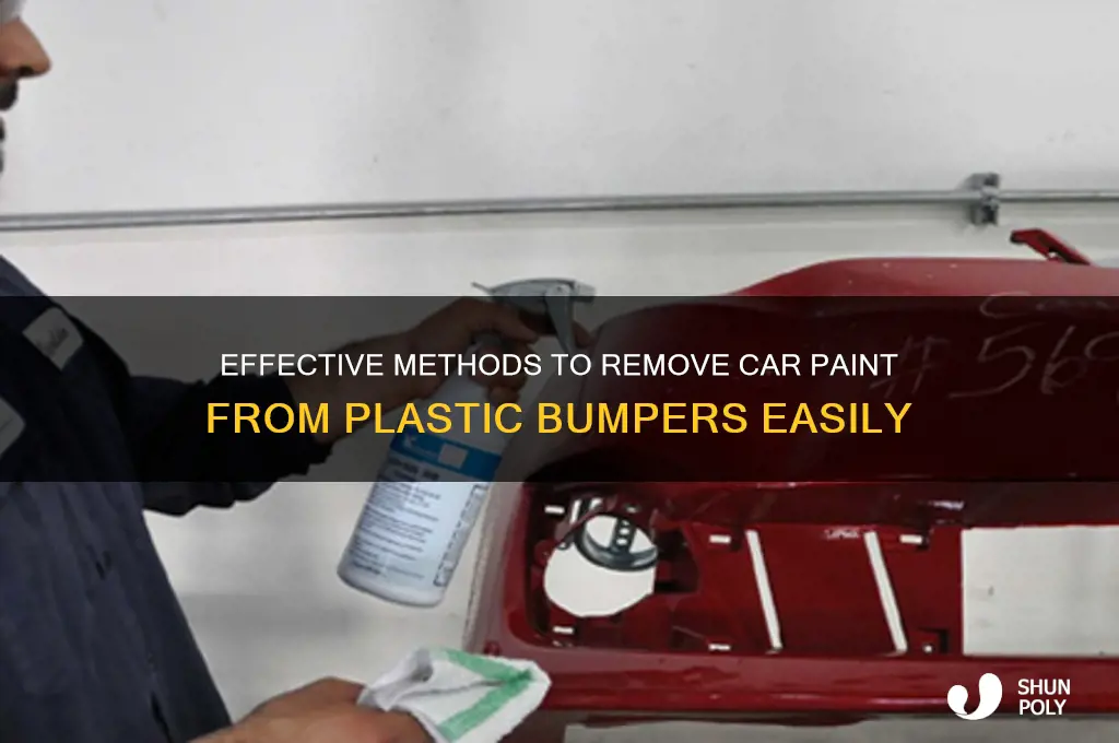 how to get car paint off plastic bumper