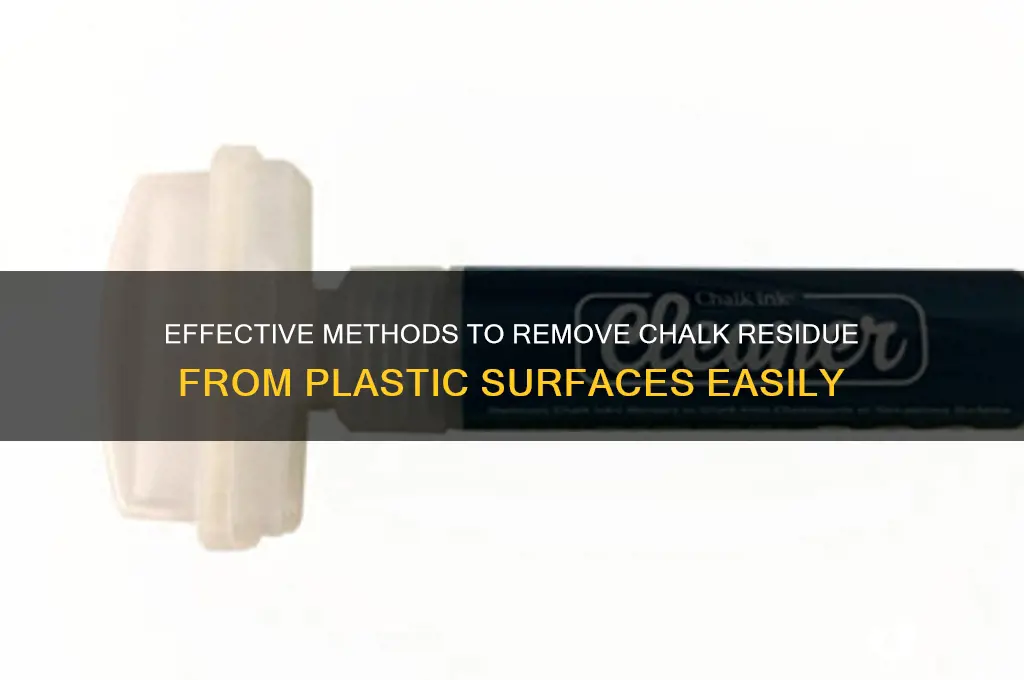 how to get chalk off plastic