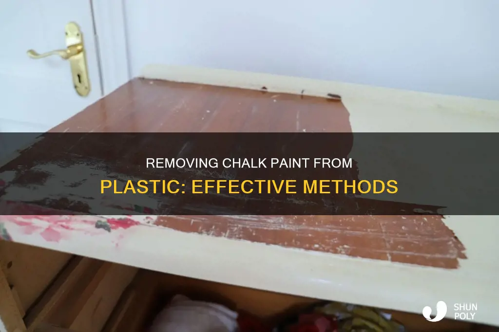 how to get chalk paint off plastic