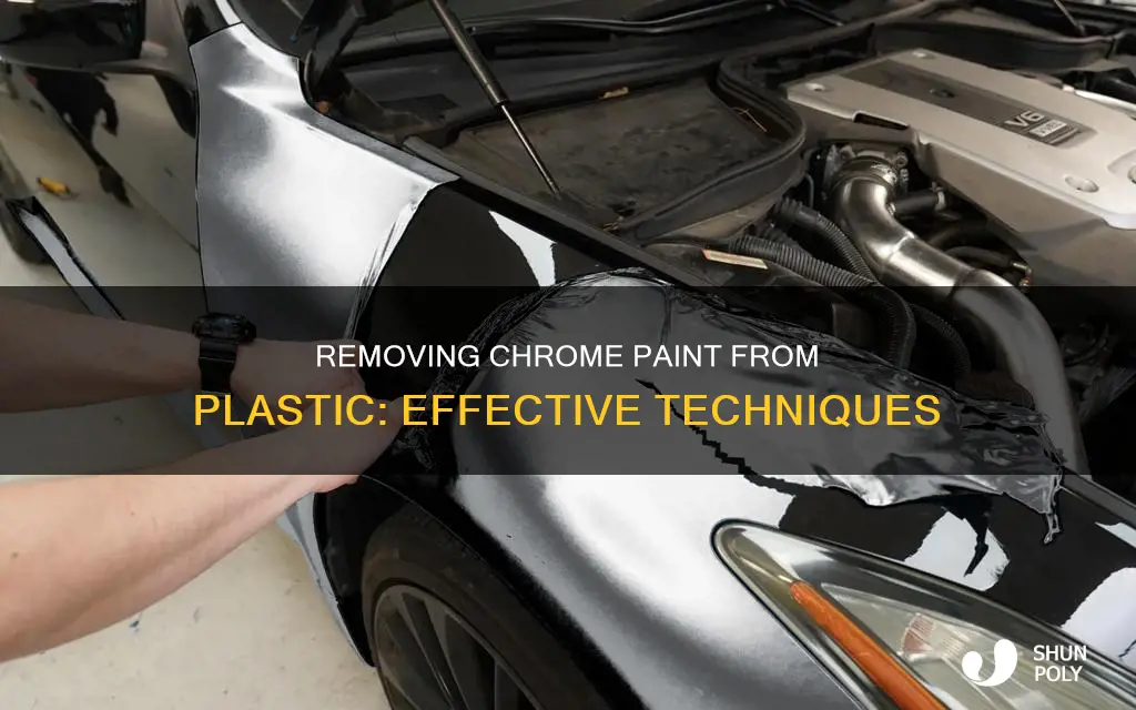 how to get chrome paint off plastic