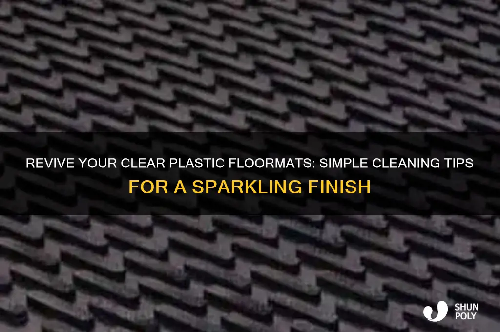 how to get clear plastic floormats clean again