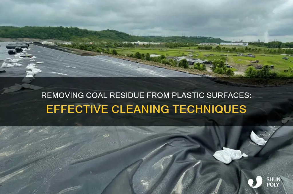 how to get coal off plastic