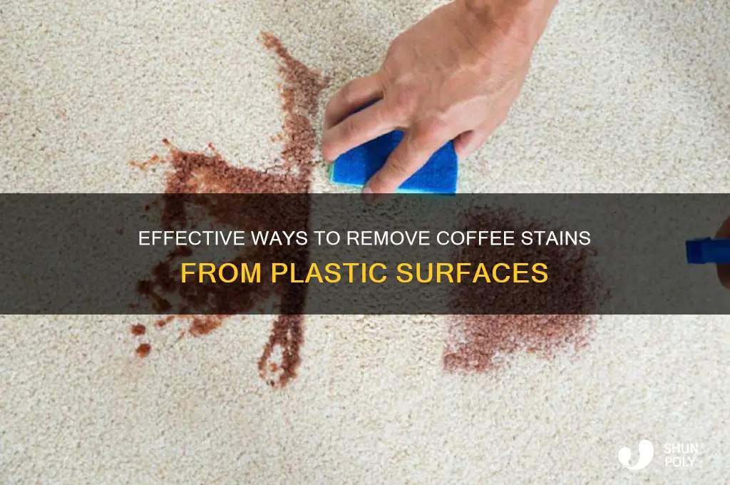 how to get coffee build up off plastic