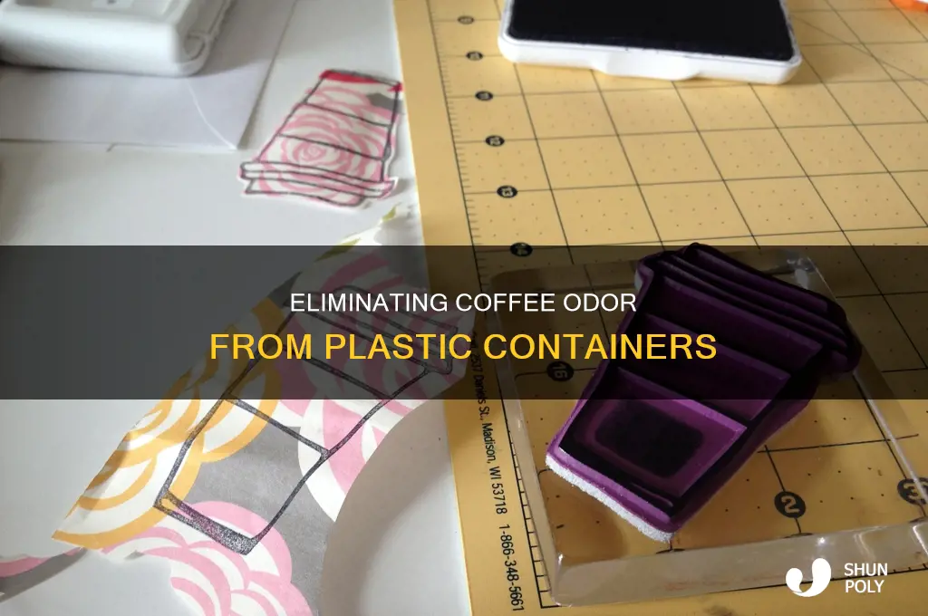 how to get coffee smell out of plastic container