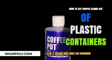 Removing Coffee Stains from Plastic Containers: A Step-by-Step Guide
