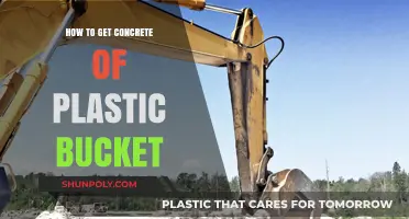 Removing Hardened Concrete from Plastic Buckets: Effective Techniques and Tips