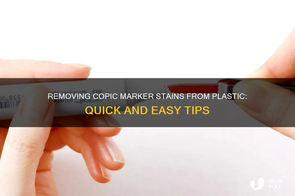 how to get copic marker off plastic