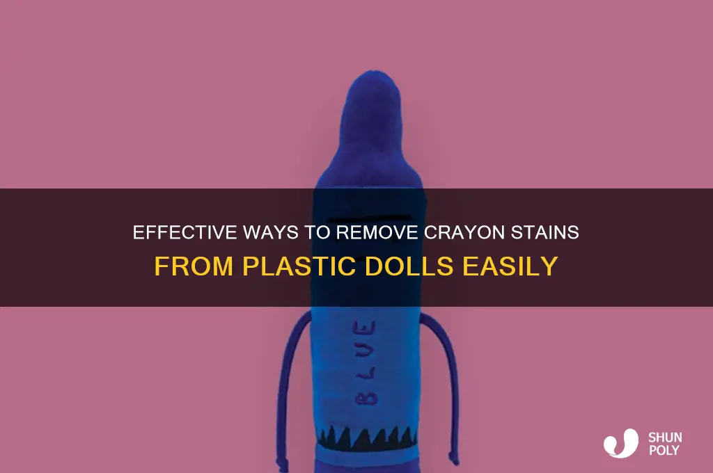 how to get crayon off a plastic doll