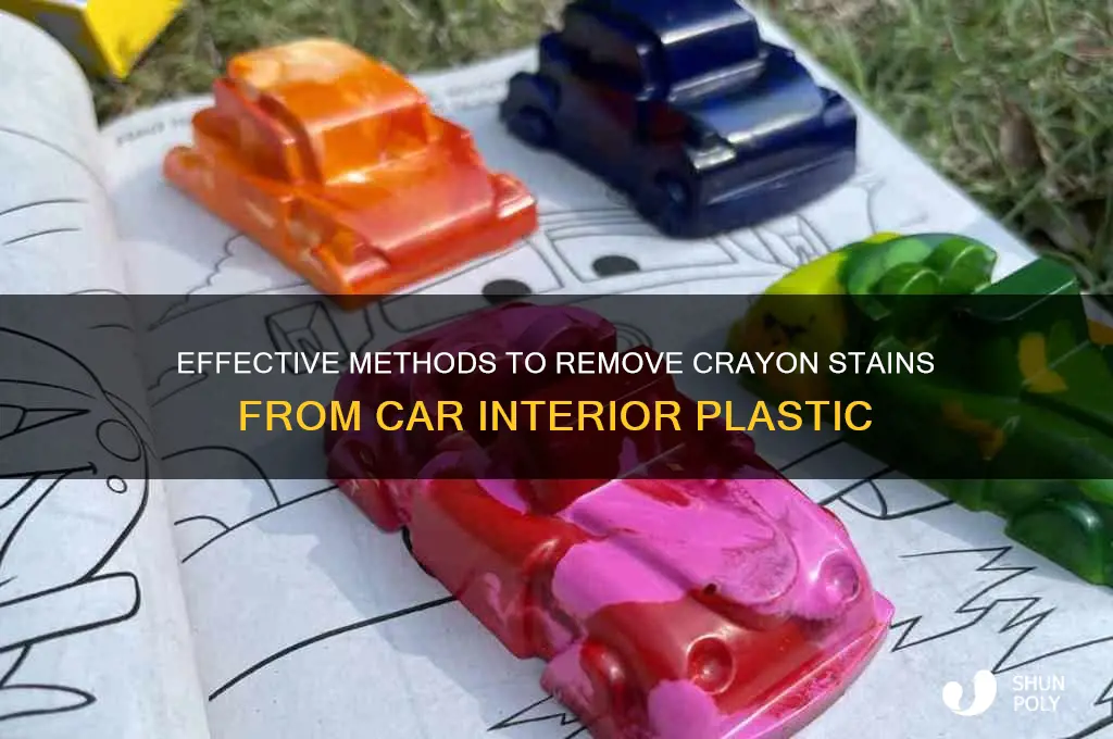 how to get crayon off of car interior plastic