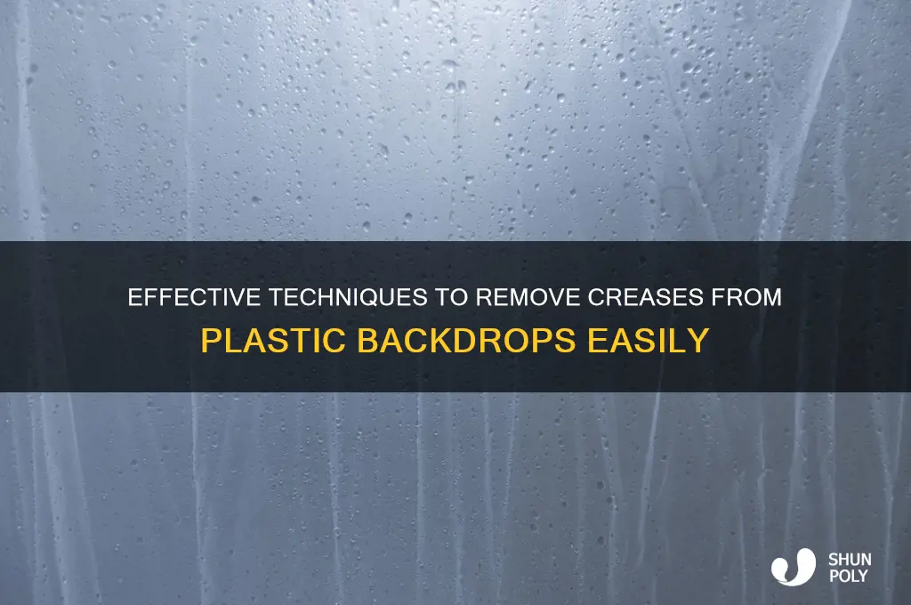 how to get crease out of plastic backdrops