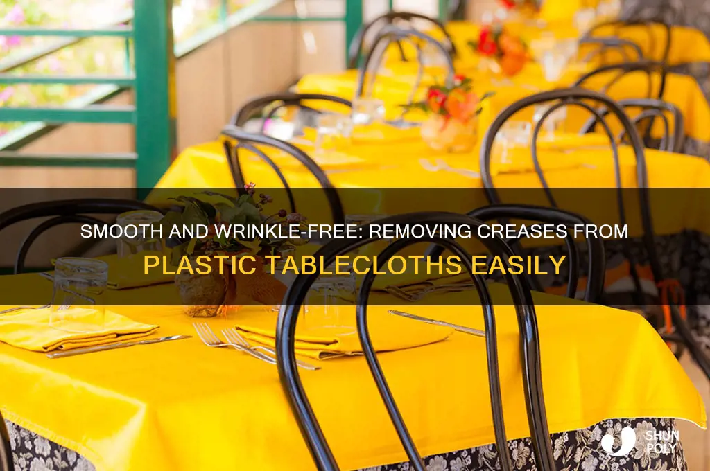 how to get crease out of plastic tablecloth