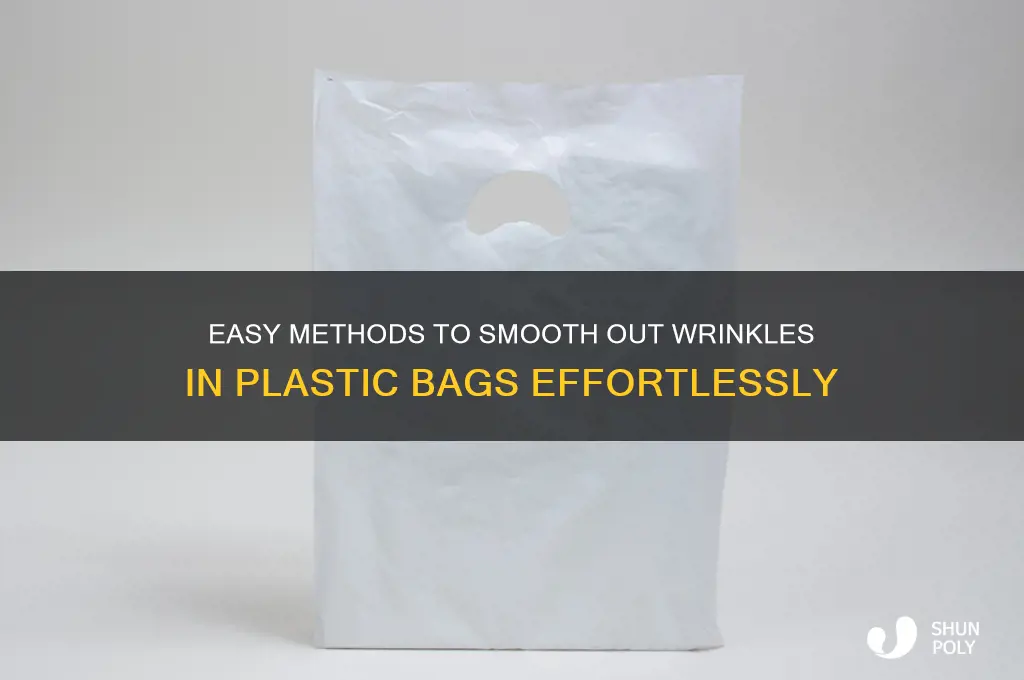 how to get creases out of plastic bags