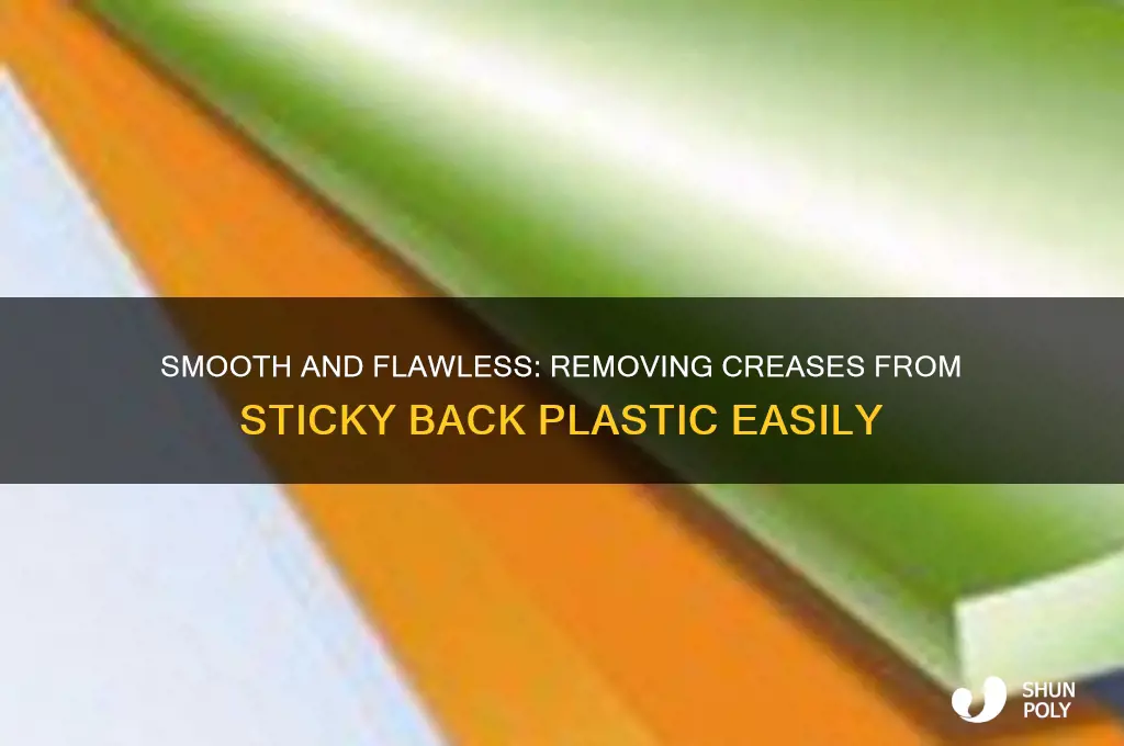 how to get creases out of sticky back plastic