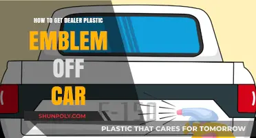 Removing Dealer Plastic Emblems: A Step-by-Step Car Customization Guide