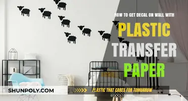 Easy Wall Decal Application Using Plastic Transfer Paper: Step-by-Step Guide