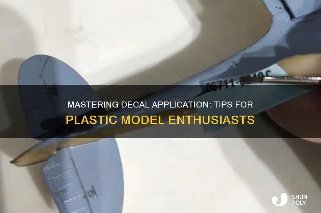 how to get decals on plastic models