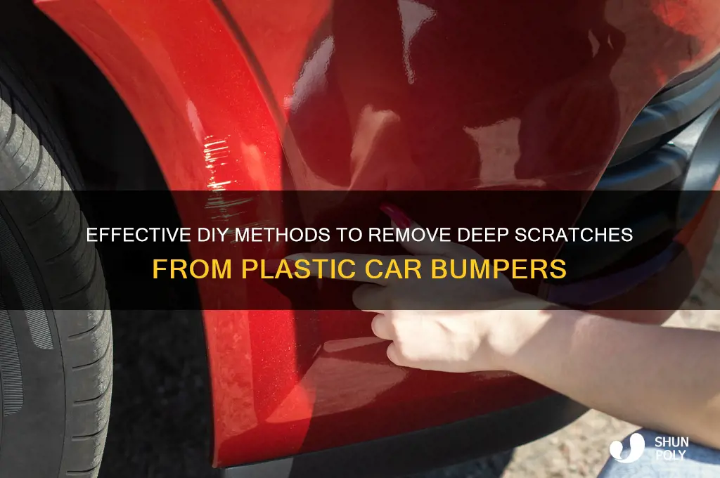 how to get deep scratches out of plastic car bumper