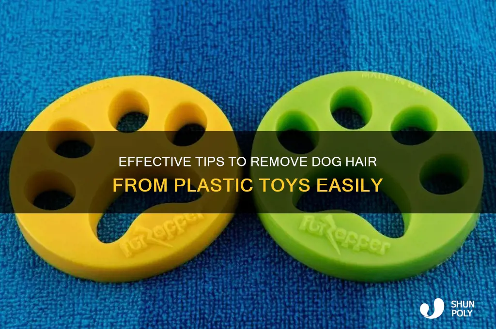 how to get dog hair off of plastic toys