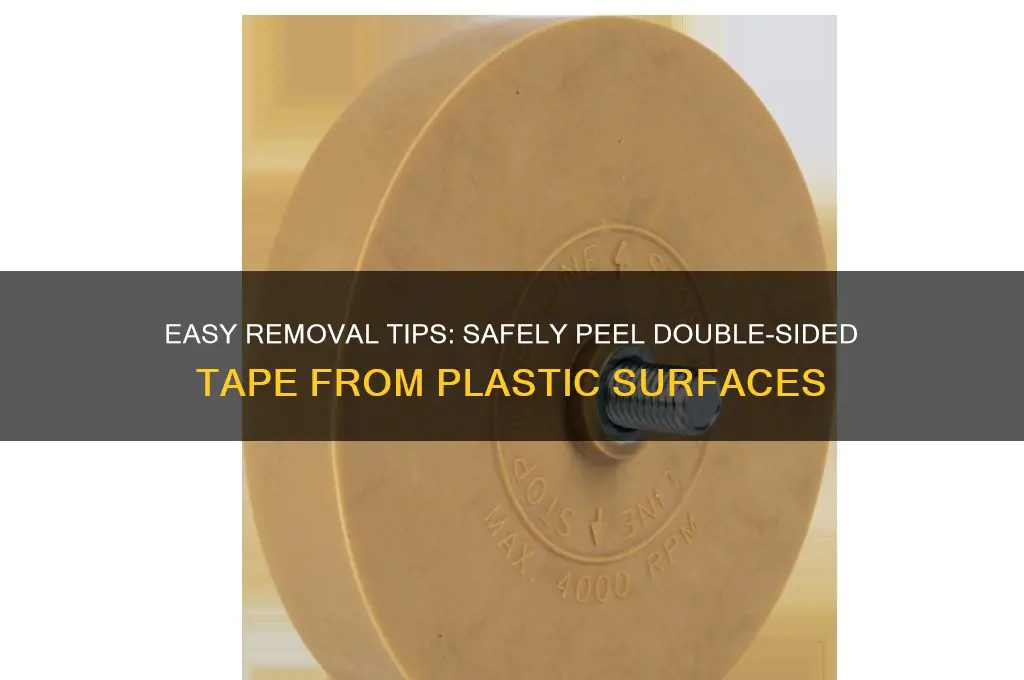 how to get double sided tape off plastic