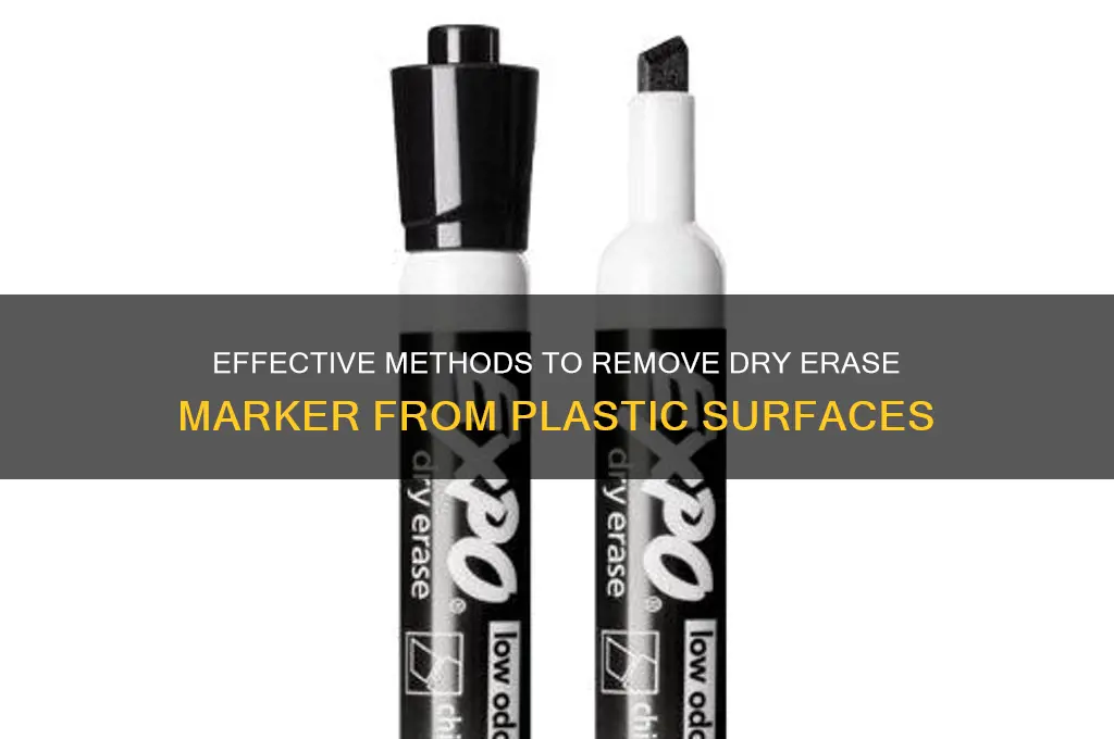 how to get dry erase marker off of plastic