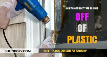 Effective Ways to Remove Duct Tape Residue from Plastic Surfaces