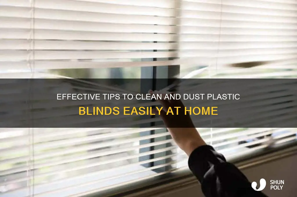 how to get dust off plastic blinds