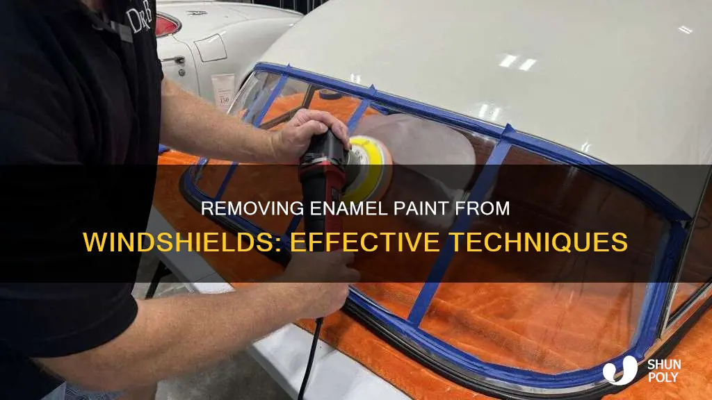 how to get enamal paint noff plastic windshield
