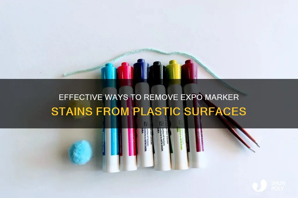 how to get expo marker off of plastic